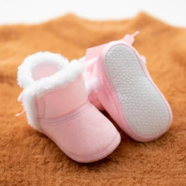 Imagem de Botas para bebês meninos meninas meninos aconchegantes quentes inverno neve antiderrapante sola macia infantil infantil pré-andador, A01/rosa, 12-18 Months Toddler
