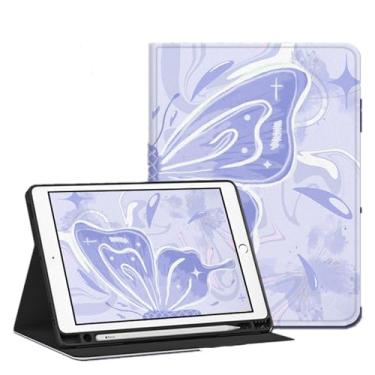 Imagem de Yzlvigrous Capa para ipad Mini 7 Gen 2024/ipad Mini 6 Gen 2021, Visualização em Vários Ângulos, Capa Fina de Suporte PU de 8.3 Polegadas com Despertar/sono Automático