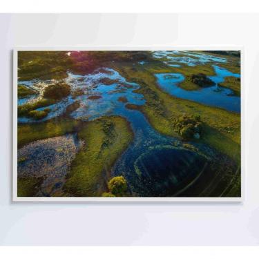 Imagem de Quadro Lagos Inundadas No Pantanal Medidas 60x40 Cm Impressão Vidro Acrílico