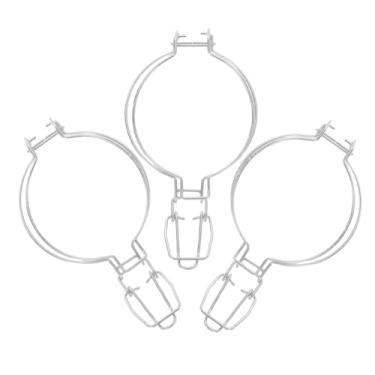 Imagem de DECHOUS 3 peças de clipes de bloqueio de substituição para frascos de conserva de vidro boca larga armazenamento de alimentos fácil operação ajuste economia de espaço