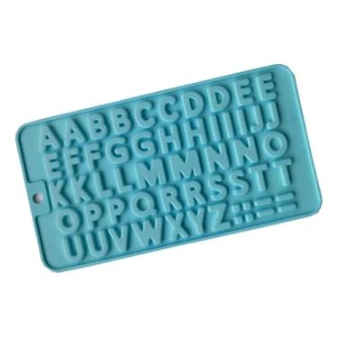 Imagem de Forma Molde Silicone Mini Letras Alfabeto Chocolate Jujuba Gummy Sabonete Vela Artesanato Bala Bombom Confeitaria Doce