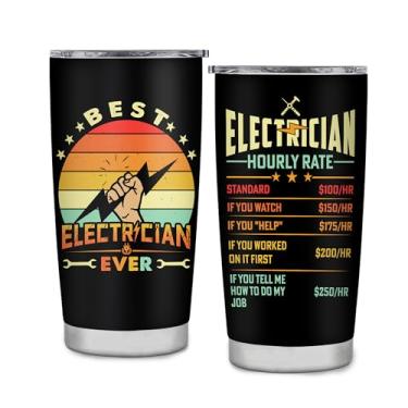 Imagem de ZAHUOMUG Presentes de eletricista para homens, presentes de engenheiro elétrico, presentes de aniversário de Natal para eletricista, presente de dia internacional do eletricista para pai, marido