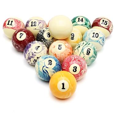 Imagem de Conjunto profissional de bolas de bilhar/bolas de bilhar, 16 bolas completas para mesas de bilhar (bola de flor)
