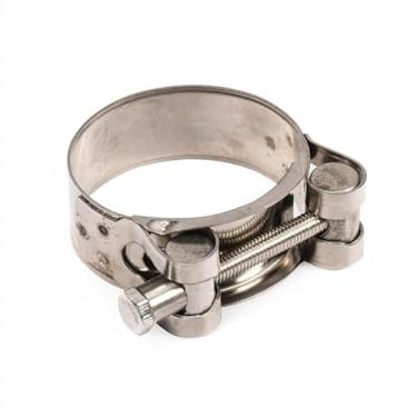 Imagem de Braçadeira de exaustão de aço inoxidável braçadeira de exaustão de substituição para motocicleta mangueira de água carro grampos de escape de substituição automotiva (48-51 mm)