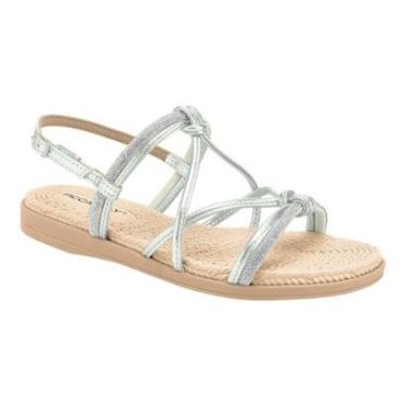 Imagem de Sandália Rasteira Piccadilly Adla Prata 513011-Feminino