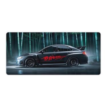 Imagem de HouLaiZhe WRX Dark Knight Speed Sports Car JDM Gaming Mouse Pads JDM Car Desk Pads Grandes Mousepads para Teclado Desktop Mat40x90cm