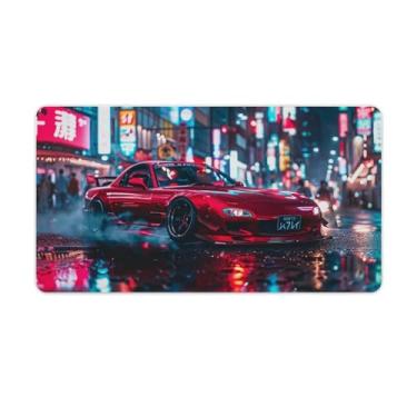 Imagem de HouLaiZhe Drift Sports Car JDM Rx7 Gaming Mouse Pads JDM Car Desk Pads Grandes Mousepads para Desktop Keyboard Computer Mat40X75cm