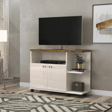 Imagem de Rack Balcão Macedonia Off White/canela Toque Bp