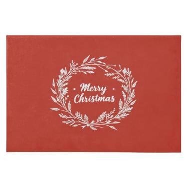 Imagem de CEBUGI Tapete de área 60 x 90 cm macio lavável tapete antiderrapante com suporte de borracha tapetes de área de fundo de Natal para sala de estar, quarto, decoração de casa