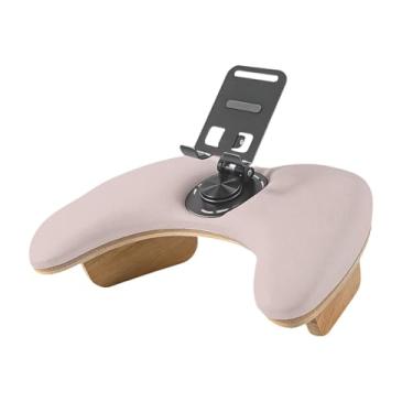 Imagem de OIIBWQ Apoio de Braço para Manicure, em Formato de U, com Suporte Giratório para Celular, Almofada de Apoio de Braço para Mãos, Ideal para Inicia, CafÉ