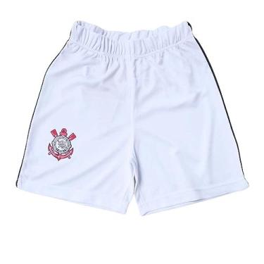 Imagem de Shorts Infantil Corinthians Branco Oficial