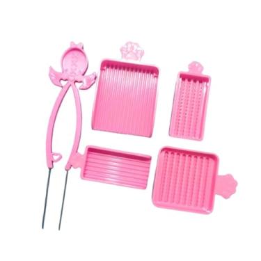 Imagem de Esquirla Kit com 5 peças para seleção de miçangas de fusão: organizador, economizador de tempo, eficiente e fácil de usar. Ferramenta ideal para artesanato e, Rosa