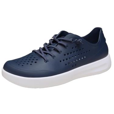 Imagem de Crocs Tênis masculino Inmotion Pacer, tênis de caminhada masculino com conforto LiteRide, Azul-marinho/branco, 43