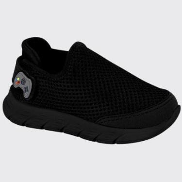 Imagem de Tênis Infantil Slip On Meninos Sport Conforto Molekinho 2147.143.24518 Preto N° 23-Masculino