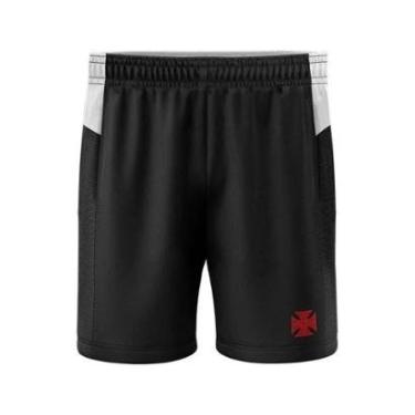 Imagem de Bermuda Braziline Vasco Advice - Preto/Branco-Unissex