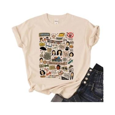 Imagem de Camiseta Feminina De Verão Gilmore Girls Manga Gráfica Harajuku De Man