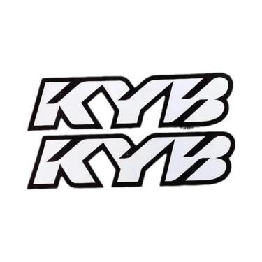 Imagem de Adesivos Impermeáveis Para Garfo De Motocicleta 2PCS KYB Decalques De 