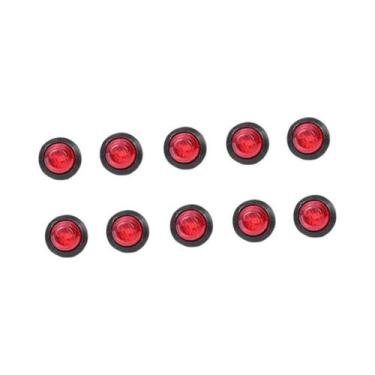 Imagem de Luzes Laterais LED Redondas 12-24V 3 4 Polegadas Para Caminhão Carro Ô