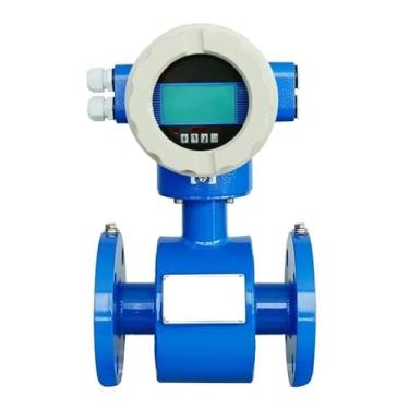 Imagem de Medidor de Fluxo Eletromagnético Medidor de Fluxo Líquido de Suco de Leite de Água 4-20mA RS485 SS304 Medidor de Fluxo (Cor: DN15)