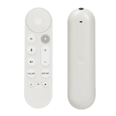Imagem de Controle remoto de voz de substituição para Google TV Streamer 4K, compatível com Google Streamer Remote GY3LE com 2 botões de atalho