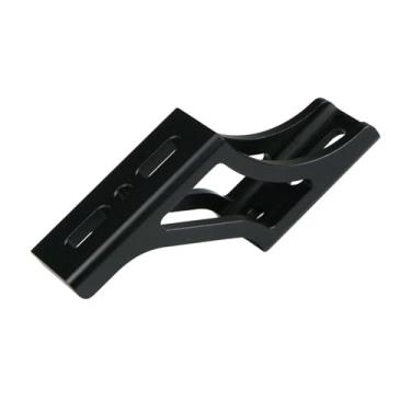 Imagem de Bloco de transporte dianteiro Ainoli para Cline Dobrável Atualização Adaptador de nariz de porco de alumínio Poste de assento ajustável em altura com suporte de bolsa extensível (Preta)