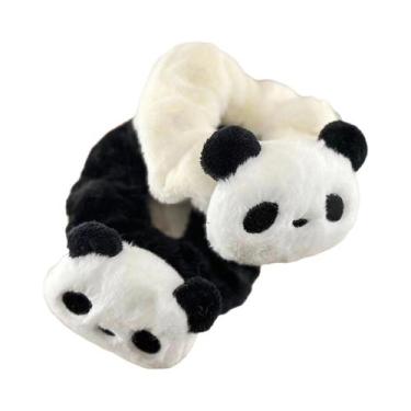 Imagem de 1/2 pçs moda bonito panda de pelúcia headbands para mulheres meninas f