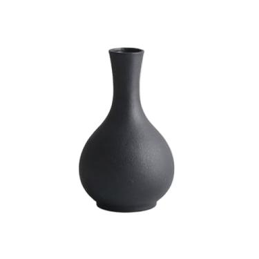 Imagem de Vasos de cerâmica retrô estilo europeu, ornamentos para sala de estar, flores secas, utensílios de flores, vaso de mesa (A)