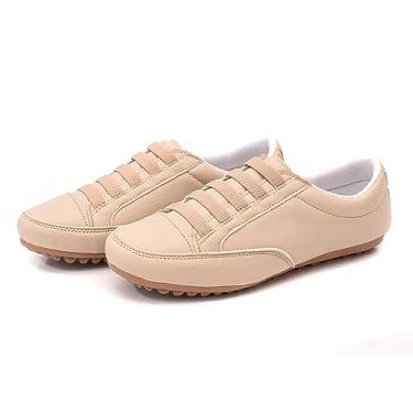 Imagem de Sapatênis Tênis Mocassim Feminino Izabela Araújo - 401 - Bege Tamanho:34;Gênero:Feminino;Cor:Bege