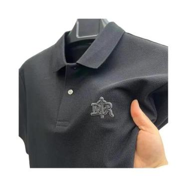 Imagem de Camisa Polo Masculina Premium De Algodão Com Manga Curta, Marca De Mod