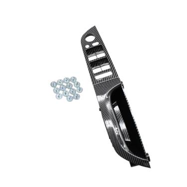 Imagem de Compatível com BMW Série 3 E90 E91 316 318 320 325 328i RHD Motorista da mão direita Porta interna do carro Apoio de braço Interruptor da janela Painel de substituição(Carbon 37.5 High-end)