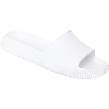 Imagem de Chinelo Nuvem Confort Ortopédico Feminino e Masculino Material 100% EVA Solado Antiderrapante Design Leve e Flexível (BRANCO, BR, Adulto, Faixa Numérico, 37, 38)