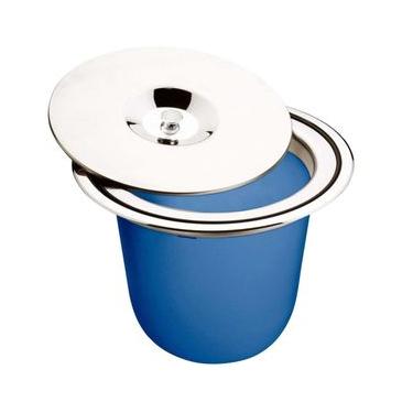 Imagem de Lixeira de Embutir para Granito Tramontina com Tampa Clean em Aço Inox e Plástico - 8 L