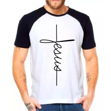 Imagem de Camiseta gospel jesus moda evangélica camisa masculina lançamento 01 -