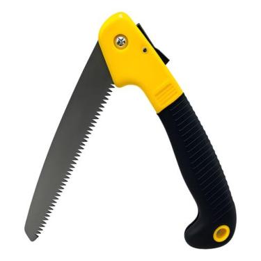 Imagem de Serrote Aço Carbono Dobrável com Lâmina de 18cm Ideal para Galhos e Ar
