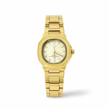 Imagem de Relógio Feminino Geneve Elegance Golden Slim Dourado 30mm