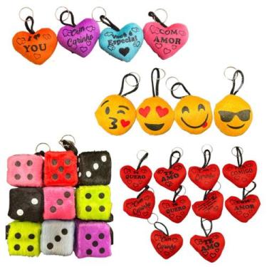 Imagem de Kit 120 Chaveiros De Pelúcia Para Lembrancinhas Chaves Atacado Revenda