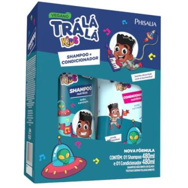 Imagem de Kit Shampoo+Condicionador (480ml) Tra La La Kids - NutriKids - Trá Lá 