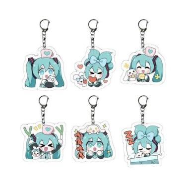 Imagem de Chaveiro De Acrílico Hatsune Miku Fofo, Pingente De Mochila De Anime, 