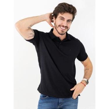 Imagem de Camisa Polo Tradicional Algodão Textura Quadriculada Anticorpus-Masculino