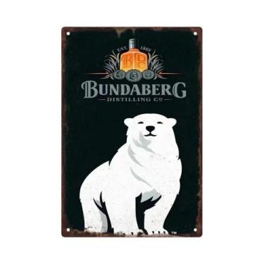 Imagem de Placa De Metal Vintage Retro Malibu Para Cerveja, Uísque E Vinho, Deco