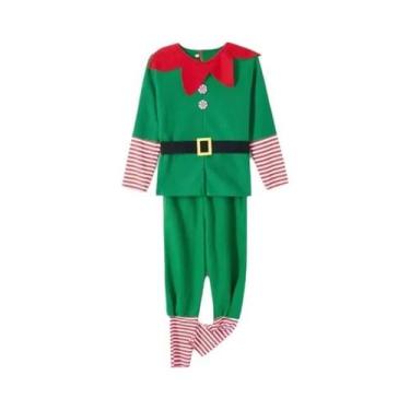 Imagem de Fantasia De Elfo Verde Para Meninas, Traje De Natal Para Crianças Com 