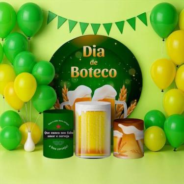 Imagem de Capas Painel Redondo Cilindros Decoração Boteco - Genérica