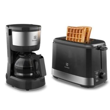 Imagem de Kit Café Electrolux 110v Efficient Cafeteira 15 Xícaras Jarra Vidro To