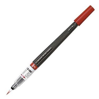 Imagem de Caneta Brush Pentel Aquarela com Refil Vermelho