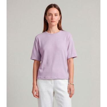 Imagem de Blusa Feminina 100% Poliéster Básica Infinita Cor Roxo, M, Roxo