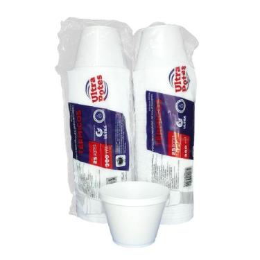 Imagem de Pote Térmico De Isopor 360ml Descartável C/50 Caldo Sorvete - Ultra co