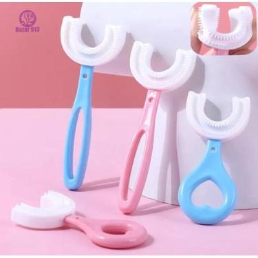 Imagem de Escova de dentes infantil em forma de U de 360 graus - oem