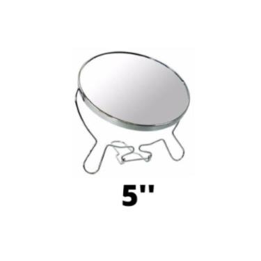 Imagem de Espelho de Mesa Redondo Espelho de Maquiagem Gira 360º Dupla Face 1UN 