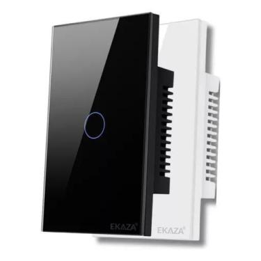 Imagem de Interruptor Smart Wifi Inteligente Touch - EKAZA, Preto