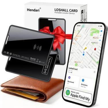 Imagem de Cartão Rastreador de Carteira Hendari MFi Certificado Sem Fio - Kit co